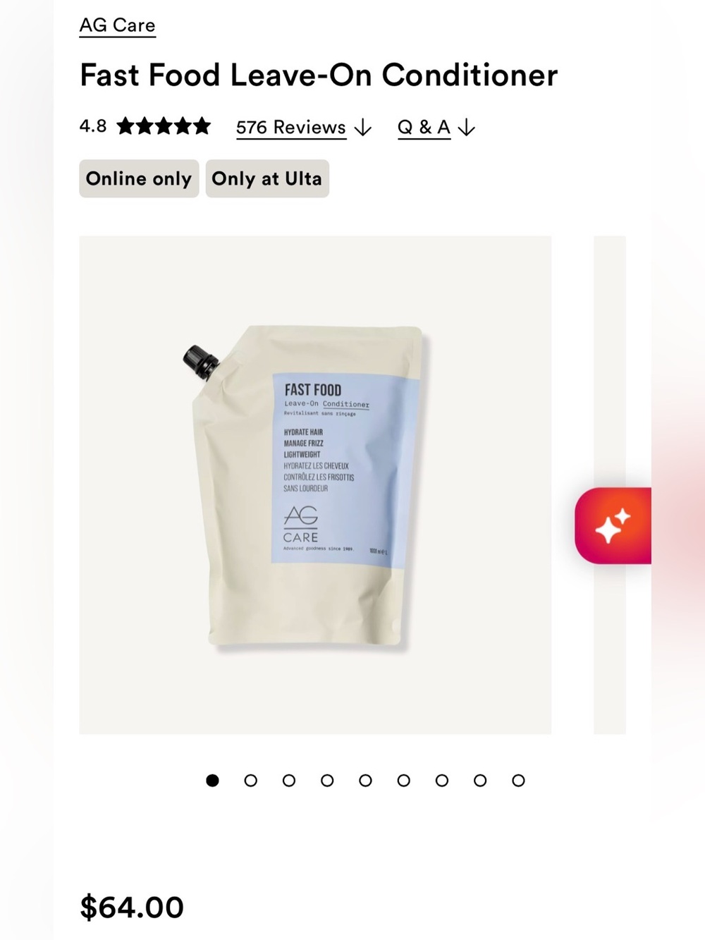 Fast Food leave in conditioner